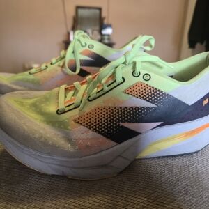 New Balance Neon Yellow Black Orange Athletic Running Shoes